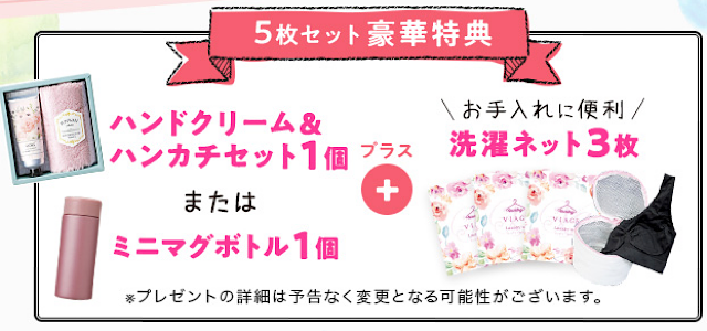 viageナイトブラのノベルティ画像
